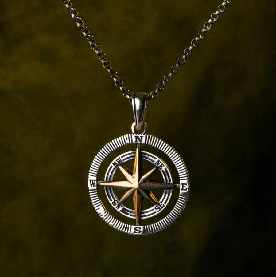 925-sterling-silver-compass-design-mens-ring-with-thick-chain-mens-necklace-ani-yuzuk-2992-10-B