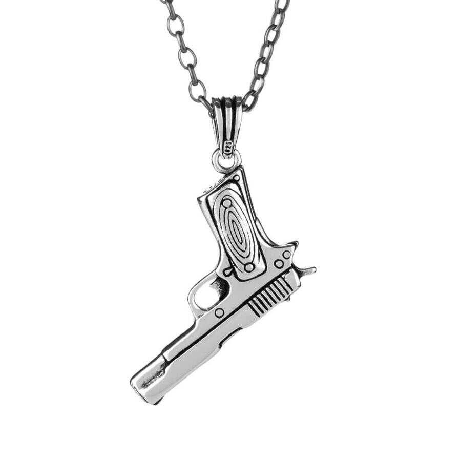 925-sterling-silver-pistol-gun-necklace-mens-necklace-3963-13-B