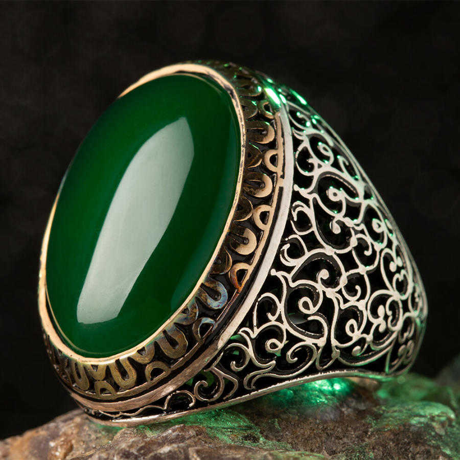 symmetrically-designed-silver-mens-ring-with-large-green-oval-agate-stone-mens-ring-ani-yuzuk-949-21-B